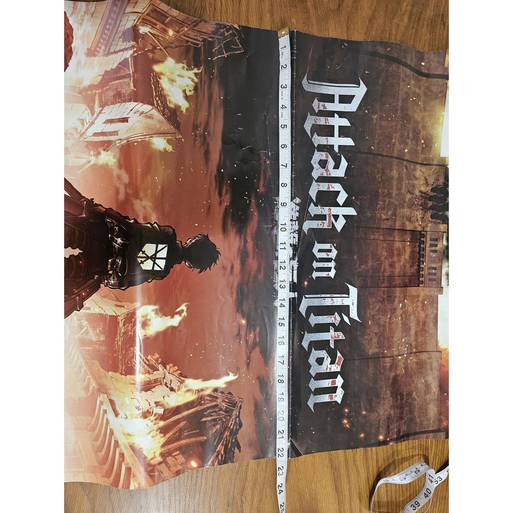 Attack On Titan Eren Yeager Colossal Anime Poster 22x34 Trends Funimation Color - Picture 2 of 9